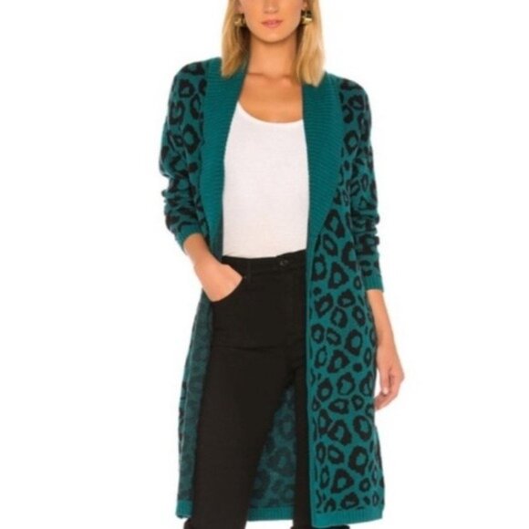 NWT BCBGeneration womans leapord Cardigan XS - Picture 5 of 10